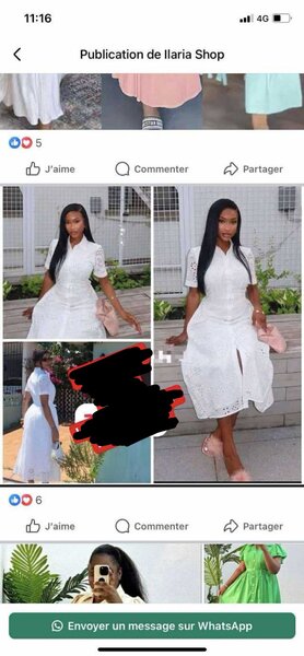 Robe Blanche Élégante