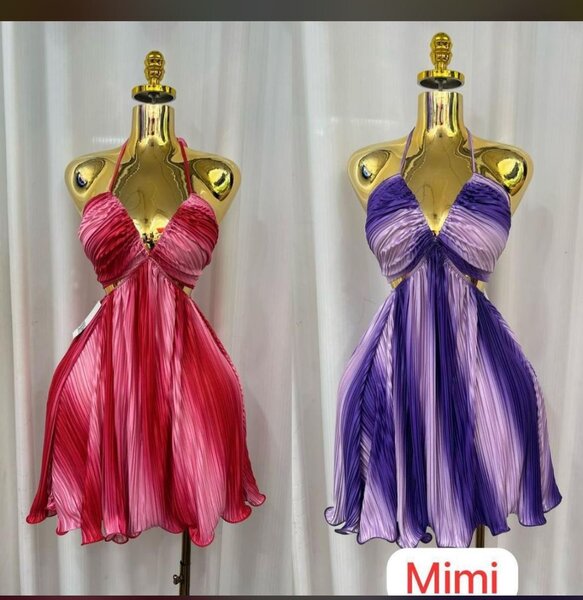 Robe plissée élégante soirée