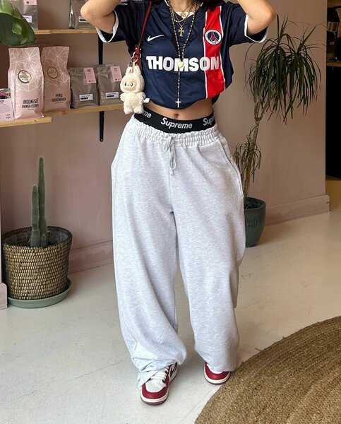 Jogging couleur cendre