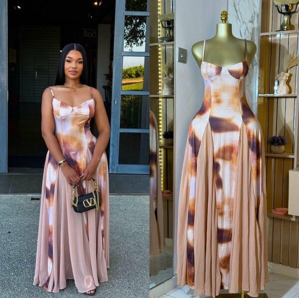 Robe en satin