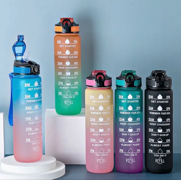 Bouteille d'eau Motivante Colorée
