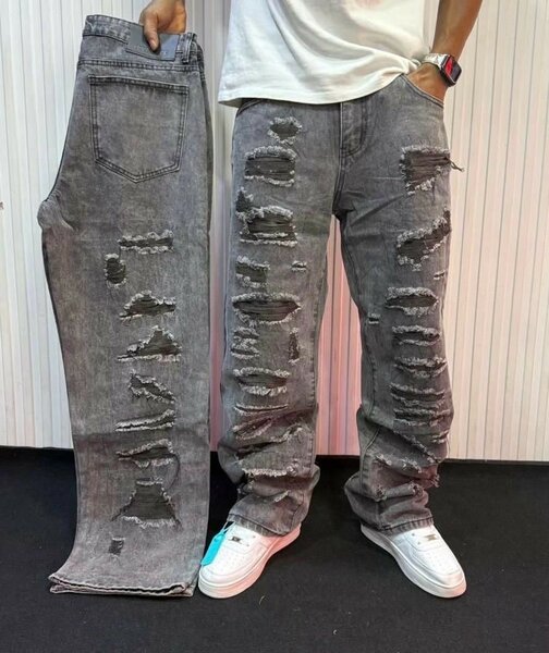 Jean déchiré tendance homme