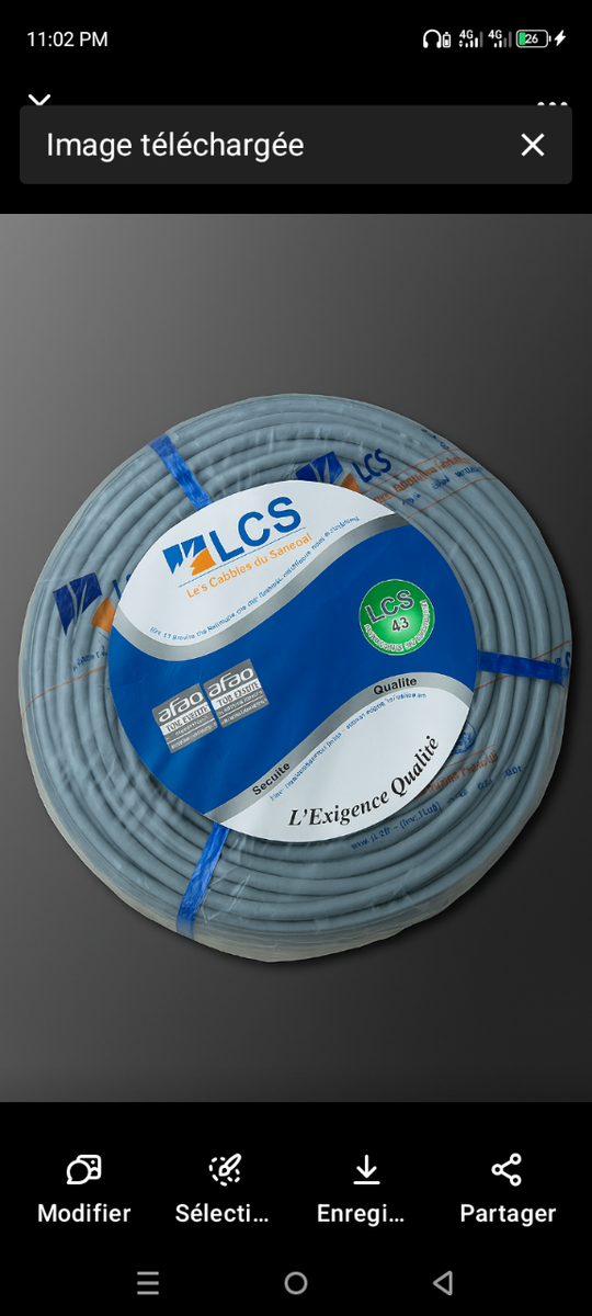 Câble électrique VGV