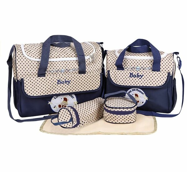 5-Piece Baby Diaper Bag Set