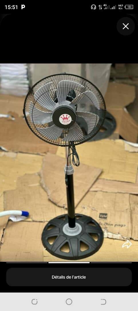 Ventilateur sur pied réglable