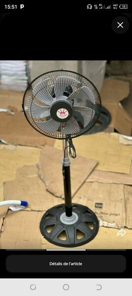 Ventilateur sur pied réglable