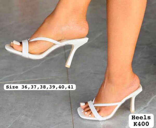 Women's White Heeled Sandals Sizes 36-41