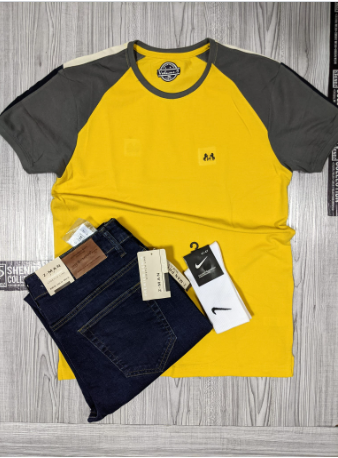 Men's Combo T-shirt, jeans and socks