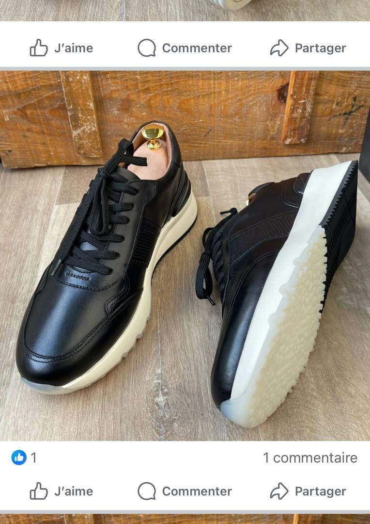 Chaussure en cuir véritable