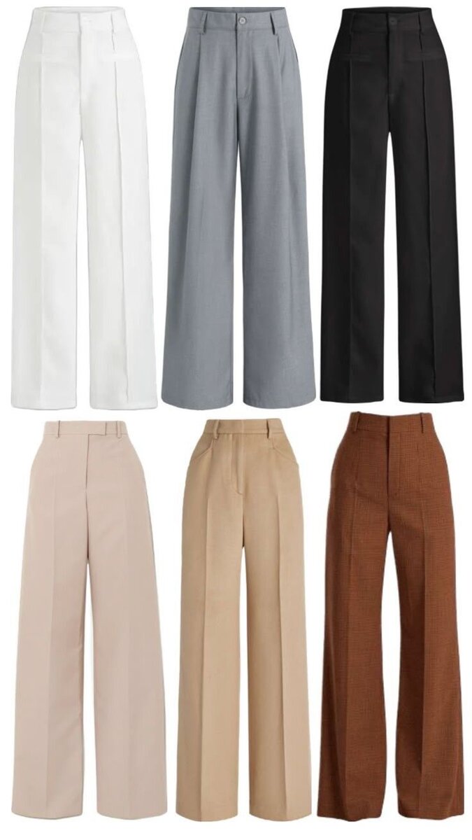 Pantalon large femme élégant