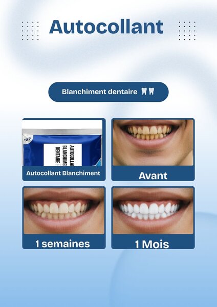 Autocollant Blanchiment Dentaire