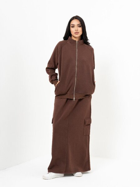 Костюм и юбка с начесом