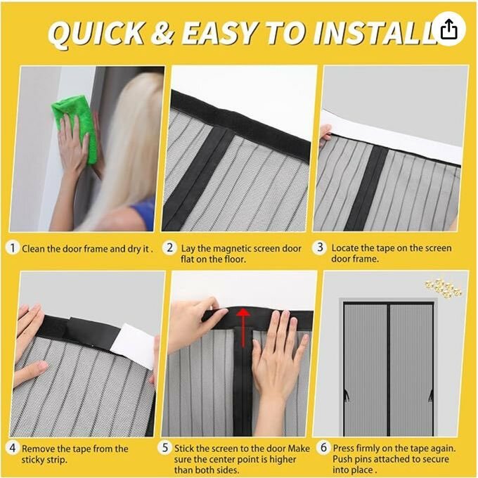 Magnetic door net (210*110)cm