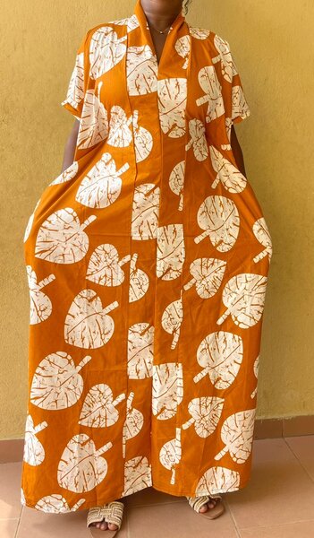 Robe africaine chic en wax