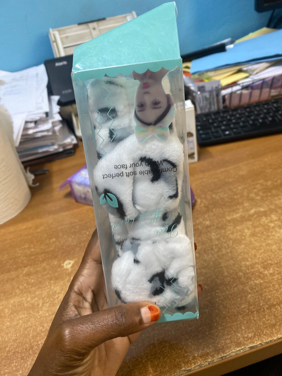 Bandeau doux pour soin visage