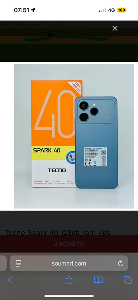 Tecno Spark 40 Smartphone