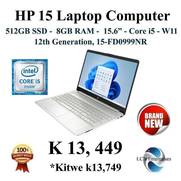 Hp 15 Laptop, core i5