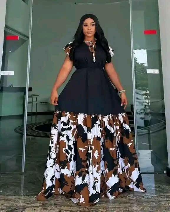 Robe Maxi Élégante Imprimée