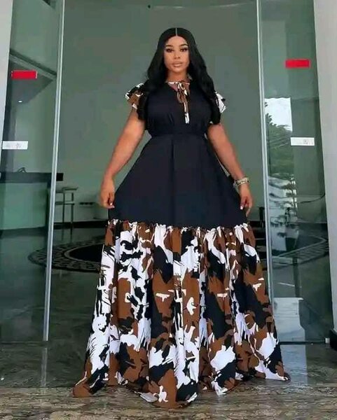 Robe Maxi Élégante Imprimée