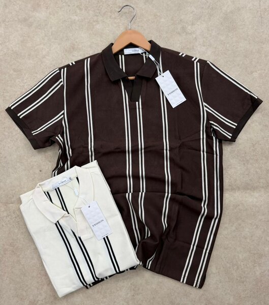 Polo Rayé Élégant Homme