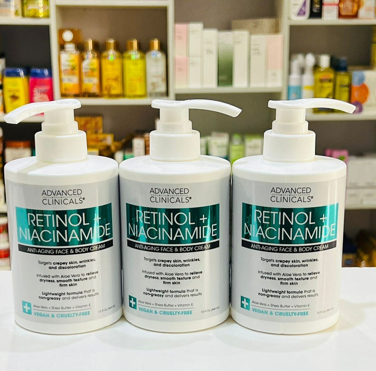 Advanced Clinicals Retinol + Niacinamide Anti Aging lotion