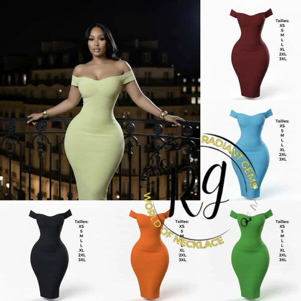 Robe Élégante Épaules Dénudées