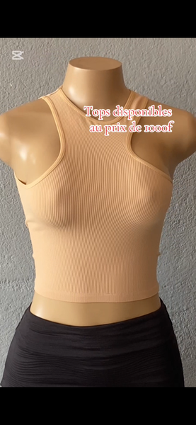 Débardeur côtelé élégant