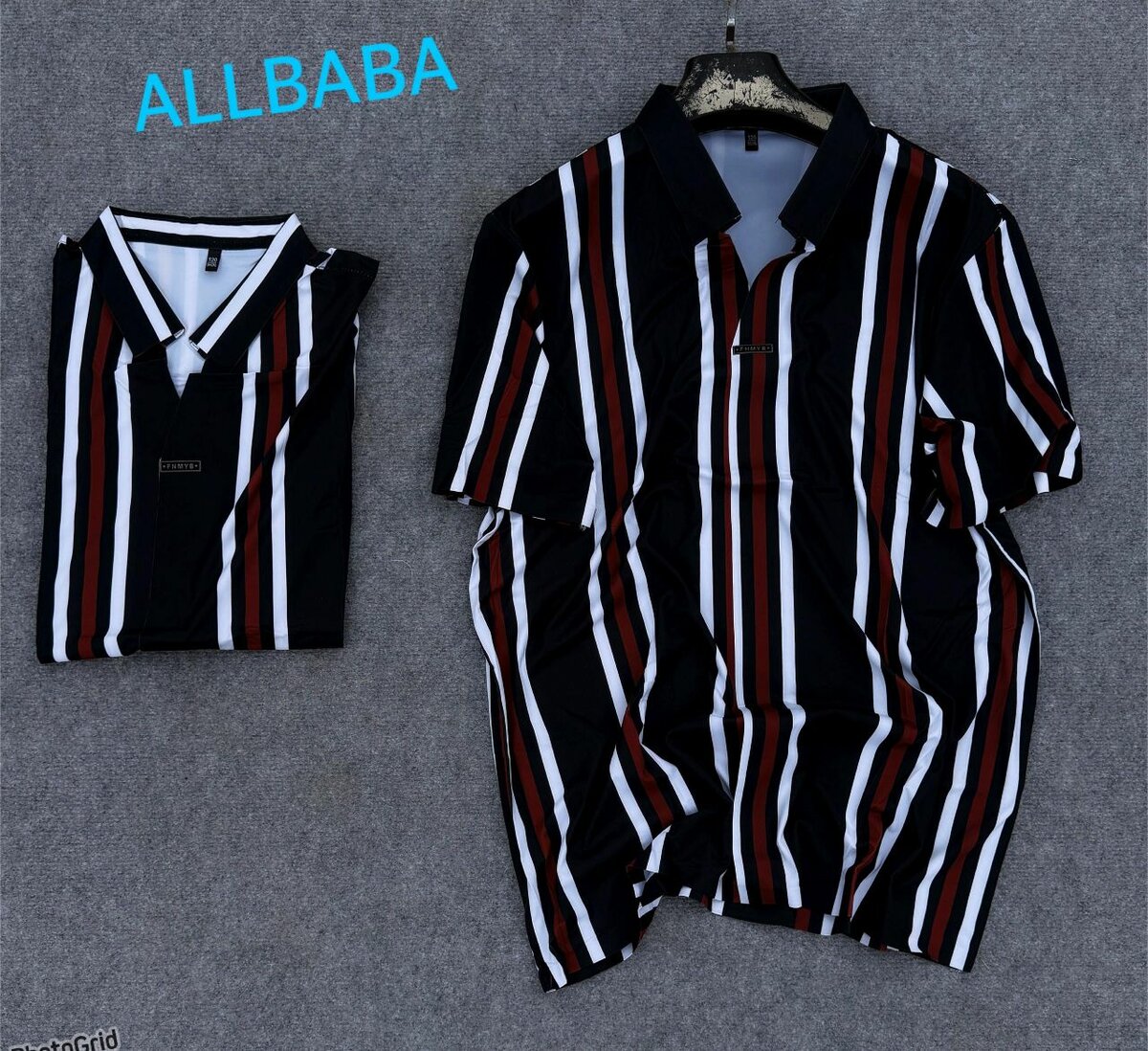 Polo rayé tendance pour hommes