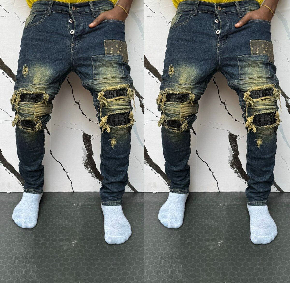 Jeans déchirés pour hommes