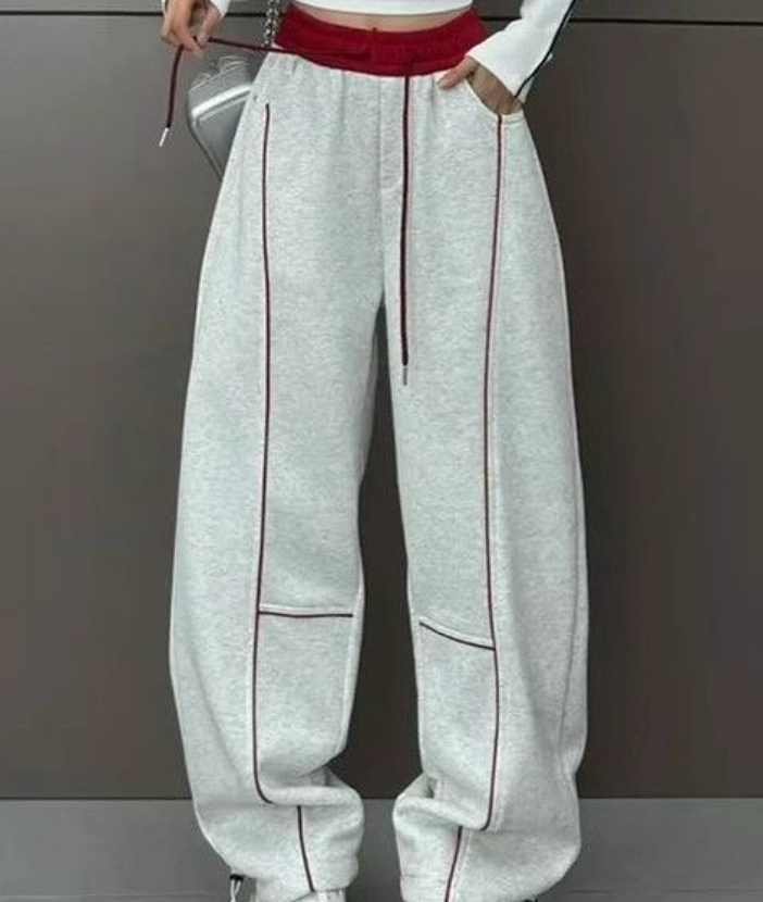 Брюки-скейтборды серые