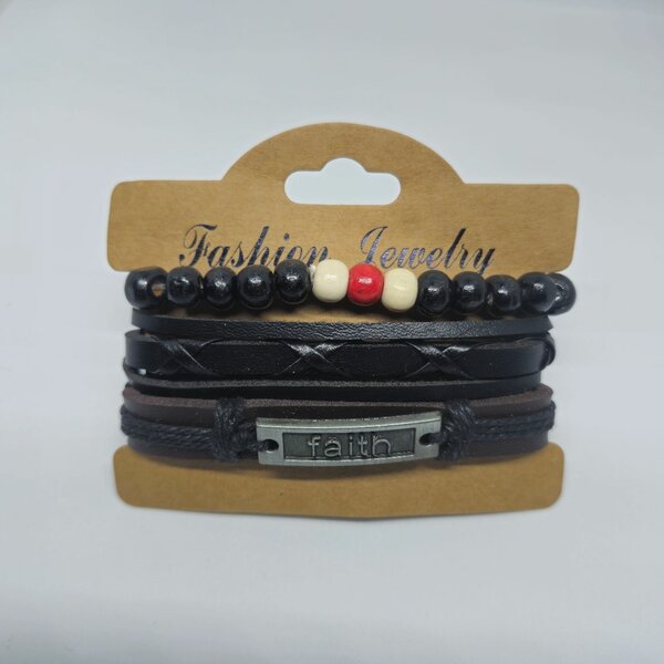 Bracelets en Cuir et Perles