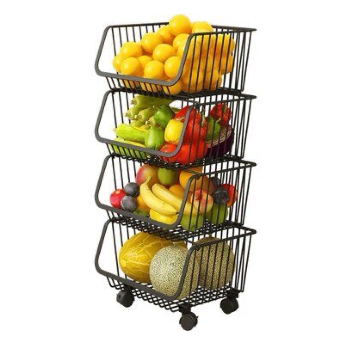 Removable Kitchen Fruit and Vegetable Storage Rack
