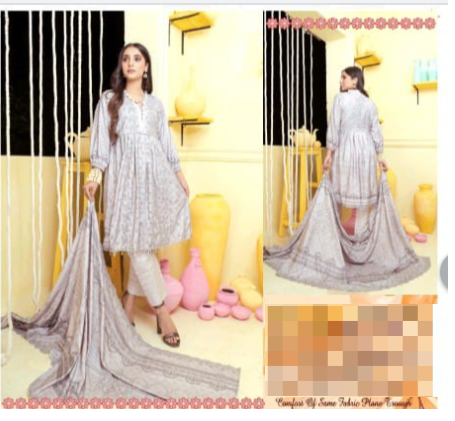 Bareezee Colours Embroidered marina