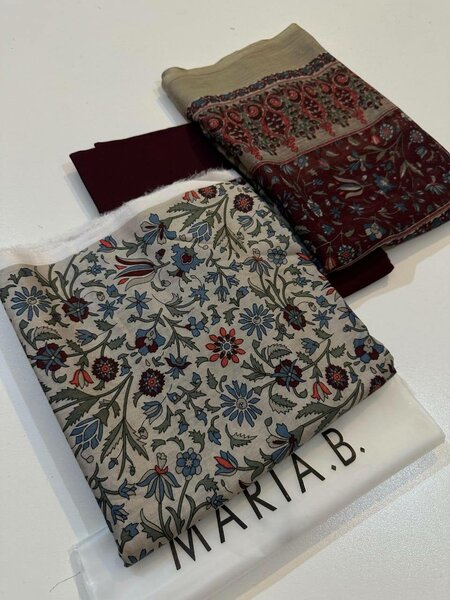 Printed lawn suit