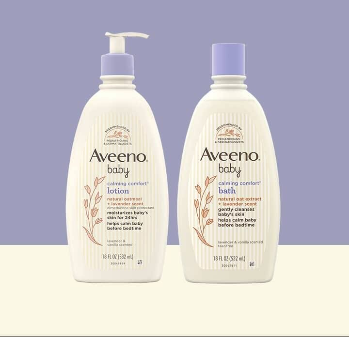 Aveeno Baby Calming Comfort Body Lotion and Wash