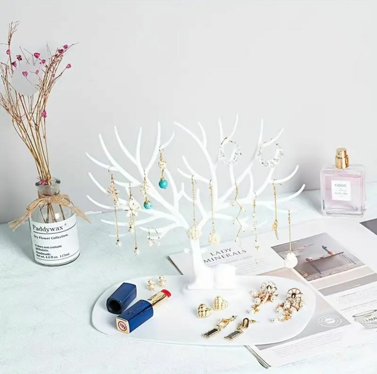 Support de présentation de bijoux en forme de bois de cerf,