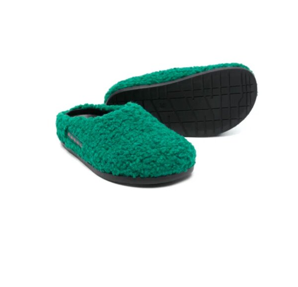 faux-shearling slippers