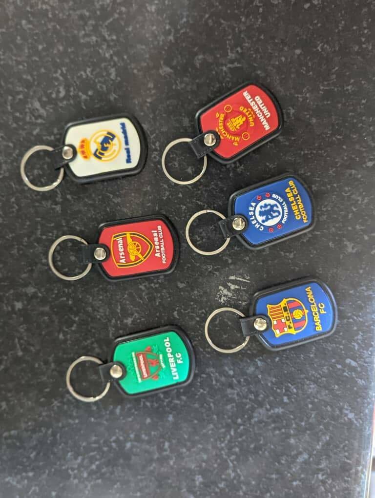 Football clubs car key holders