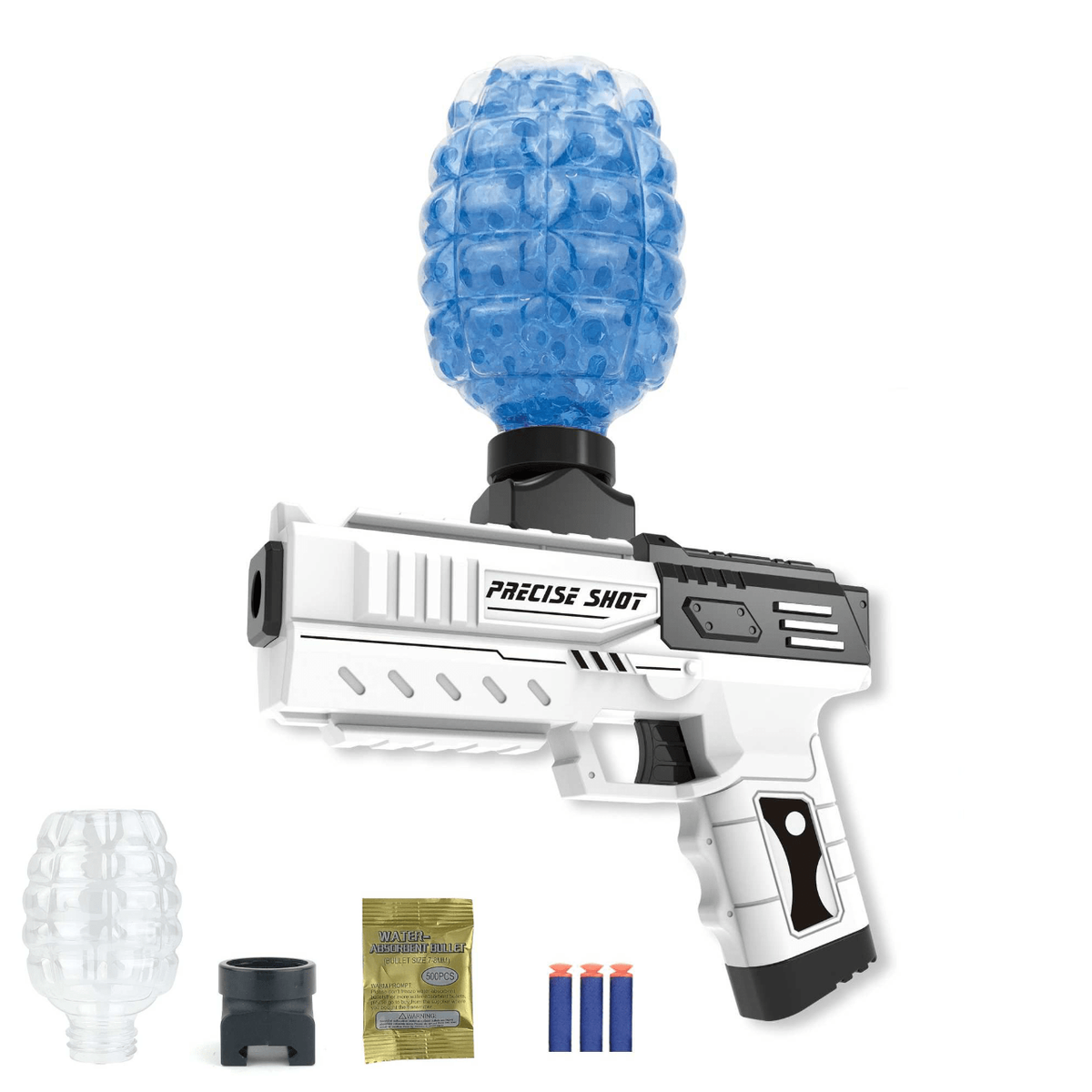 Soft bullet gun with orbs