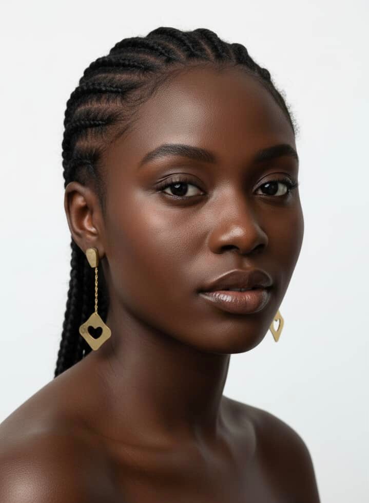 Boucles d'oreilles dorées pour femmes