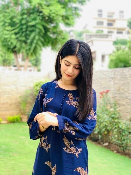 2 Pcs woman's stitched Linen Embroidered shirt