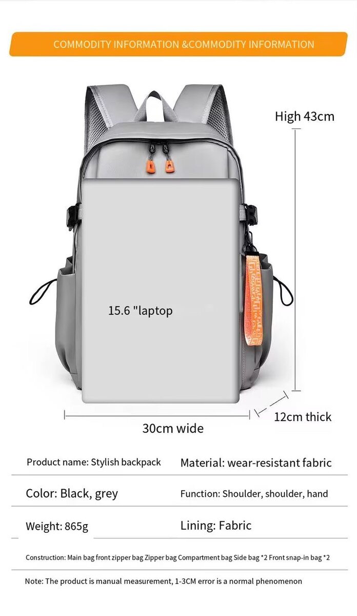 Sac à dos moderne imperméable