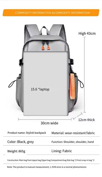 Sac à dos moderne imperméable