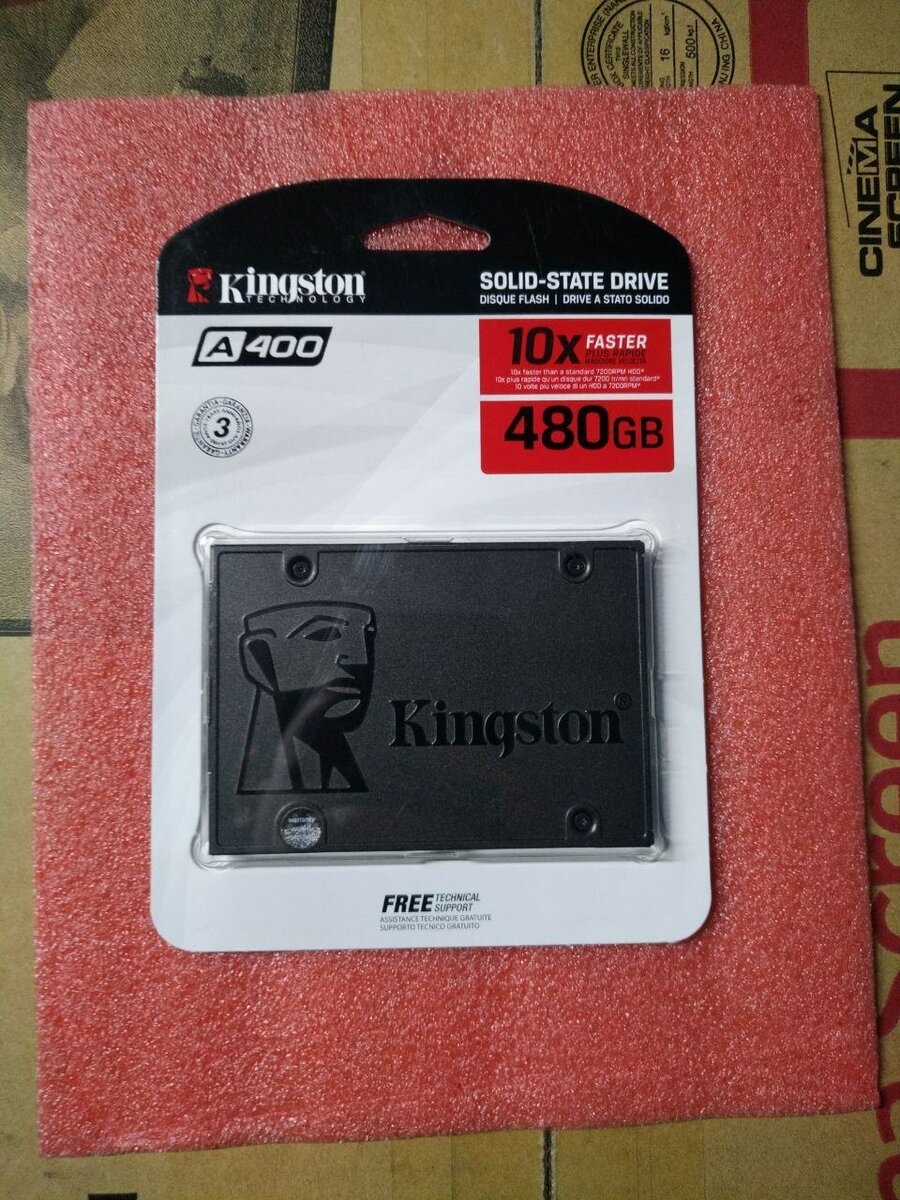 SSD Твердотельный накопитель Kingston A400 480 ГБ SATA