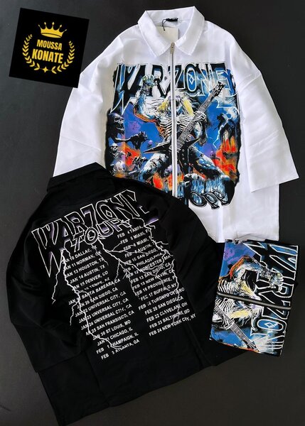 Chemise Imprimée Rock Unisexe