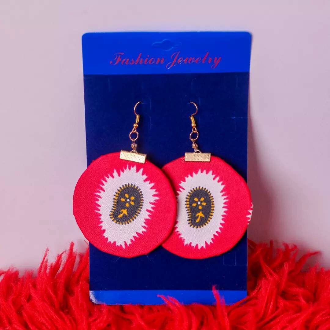 Ladies African Print earrings