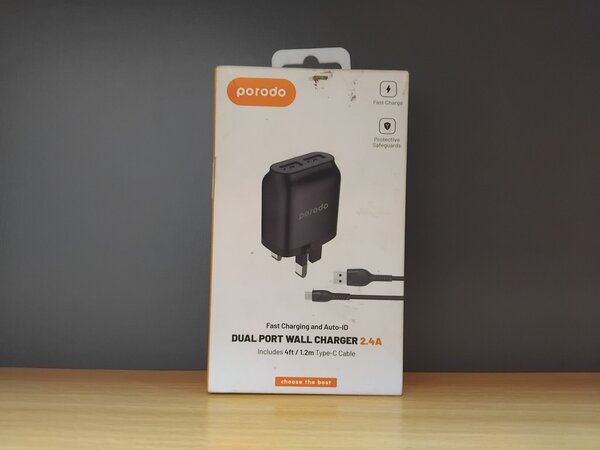 Porodo Dual USB-A Wall Charger 2.4A