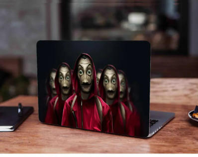 Money Heist Laptop Skin Vinyl Sticker Decal, 12 13 13.3 14 15 15.4 15.6 inch Laptop Skin Sticker Cover Art Decal Protector Fits All Laptops