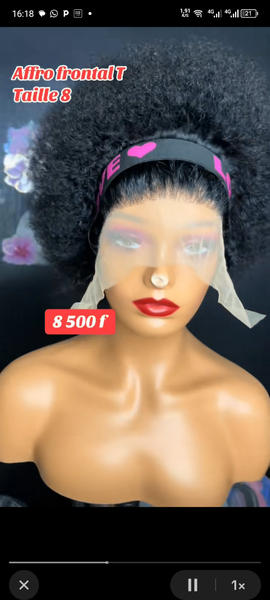 Perruque Frontale Afro Taille 8