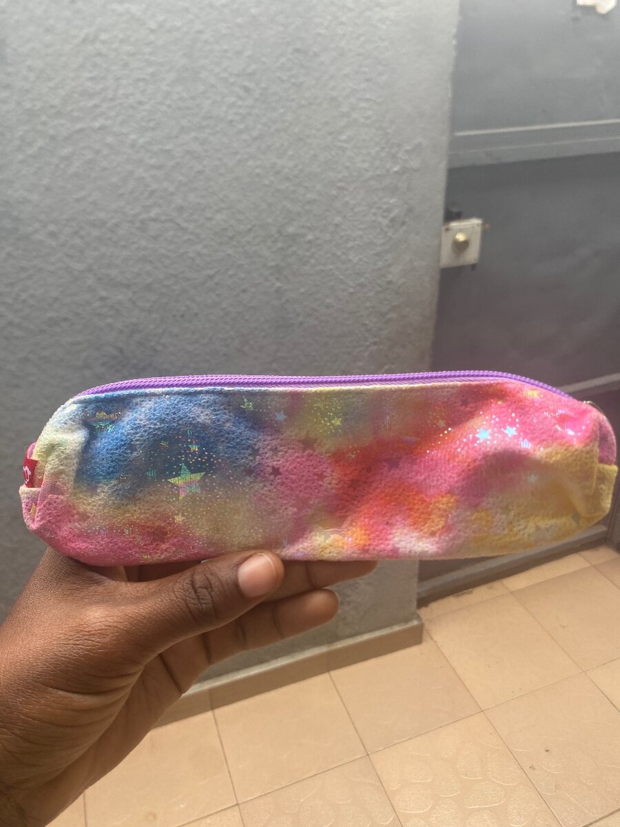 Trousse multicolore licorne